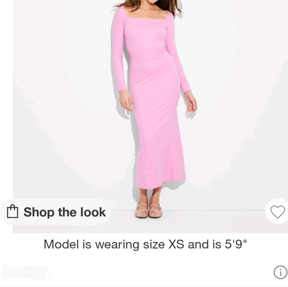 Women's Long Sleeve Maxi Bodycon Dress NWT